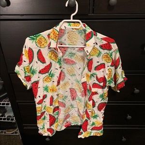 Fruit button up shirt